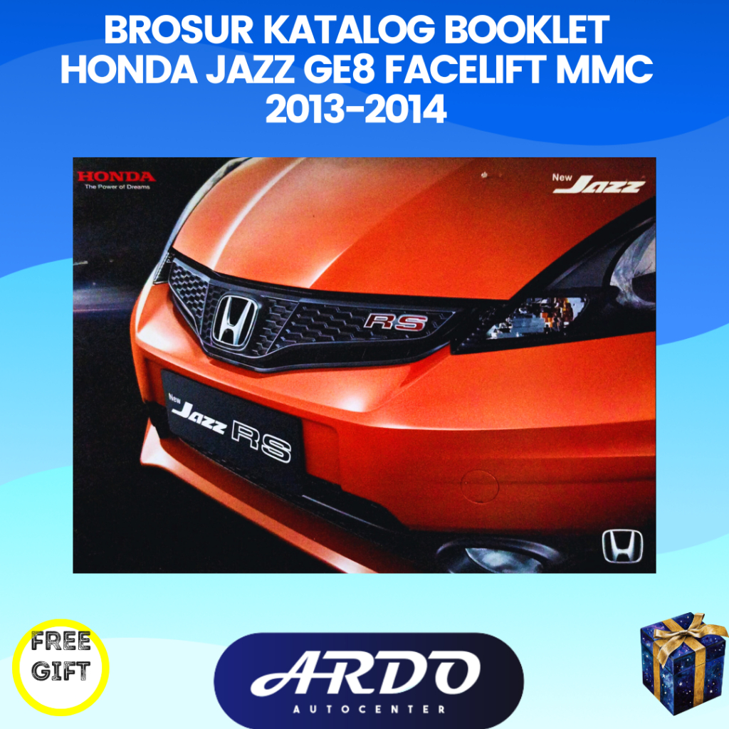 Brosur mobil Honda Jazz GE8 Facelift MMC Last Edition 2013-2014 Versi Booklet atau Buku