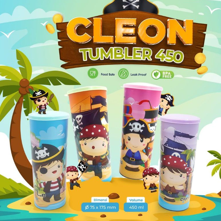 Gelas Tutup Plastik Souvenir Ulang Tahun 450ml Food Grade Tutup Rapat Multiwarna