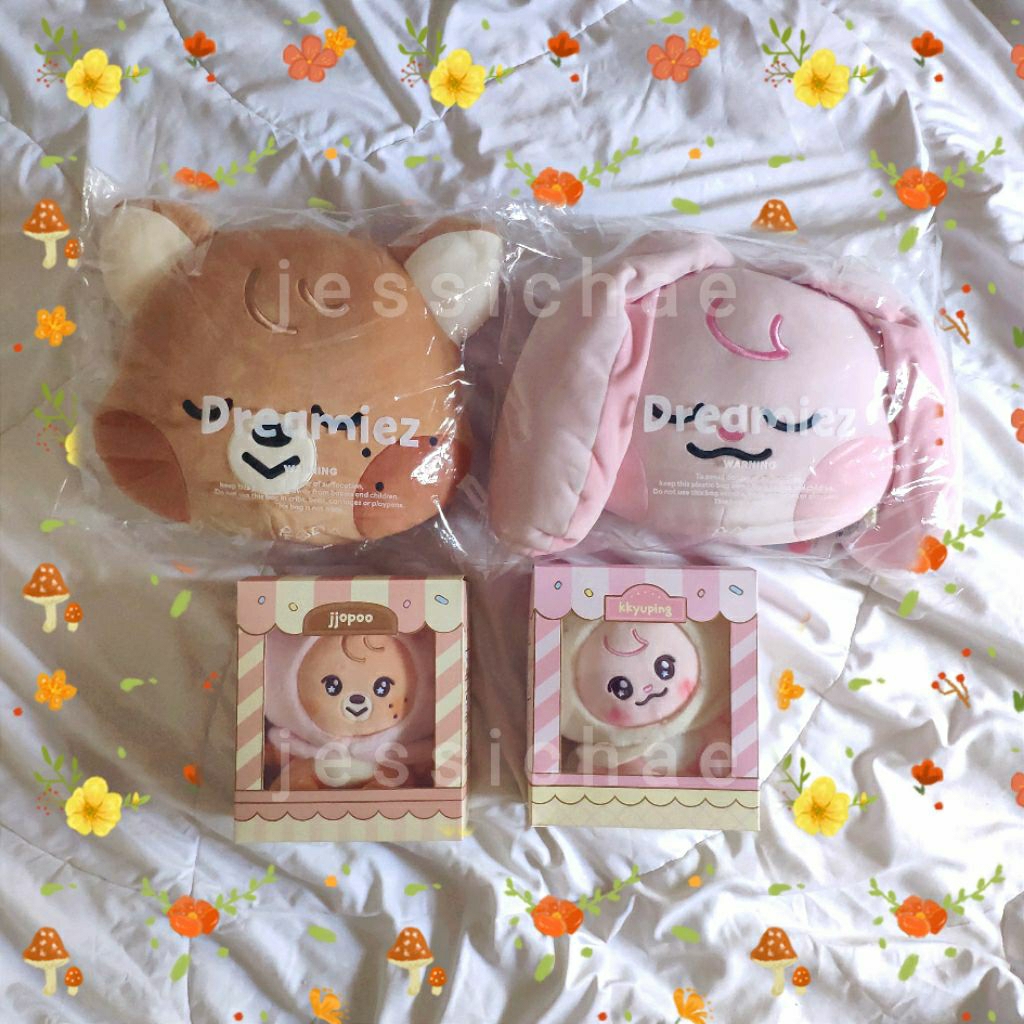 [UNDERPRICE] KKYUPING JJOPOO SITTING PLUSH FACE CUSHION HEUNGCHITPPANG NCT WISH HAT DOLL KEYRING DRE