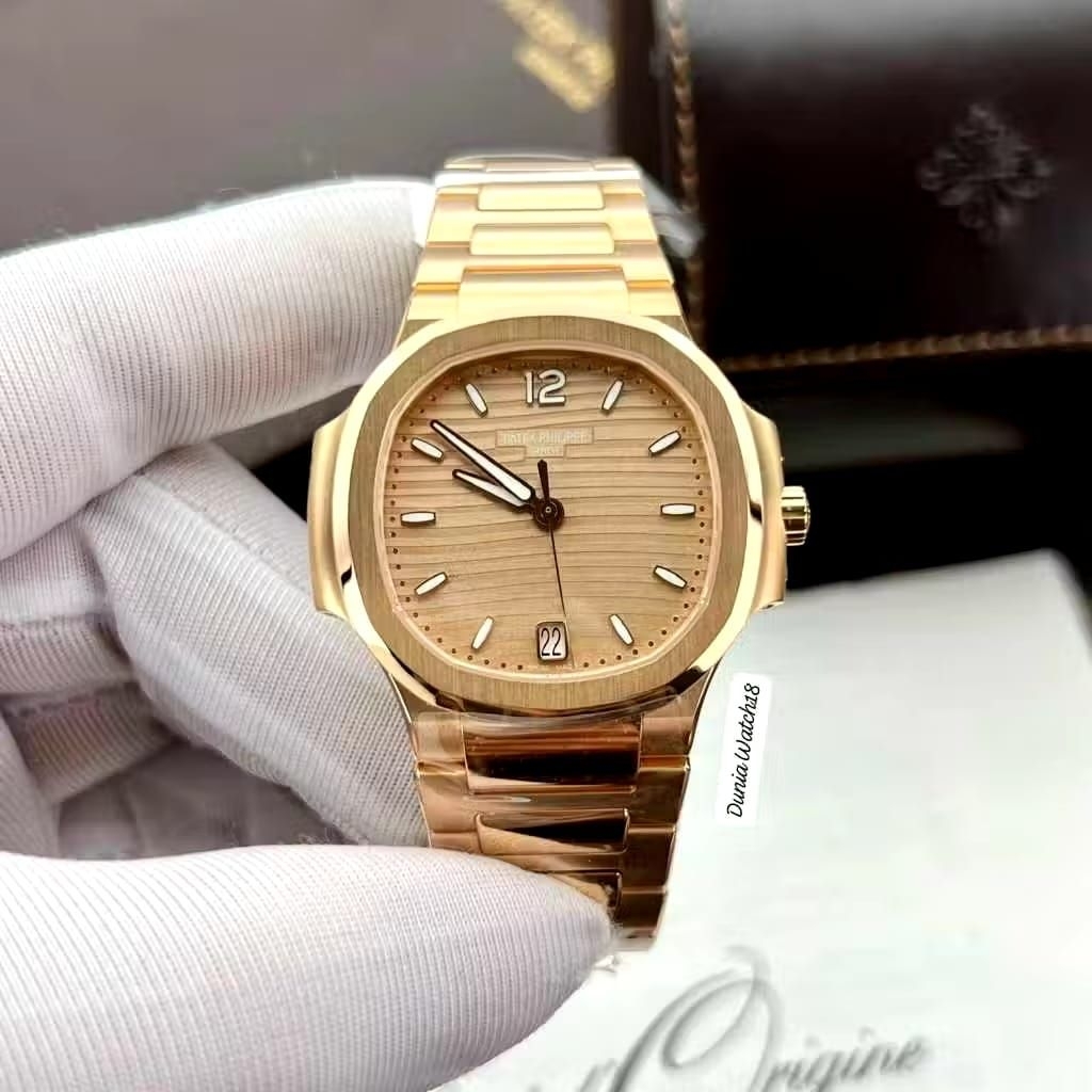 Patek Philippe PP7118 Ladies Rose Dial Diamond 35mm Swiss AutomaticOriginal Clean