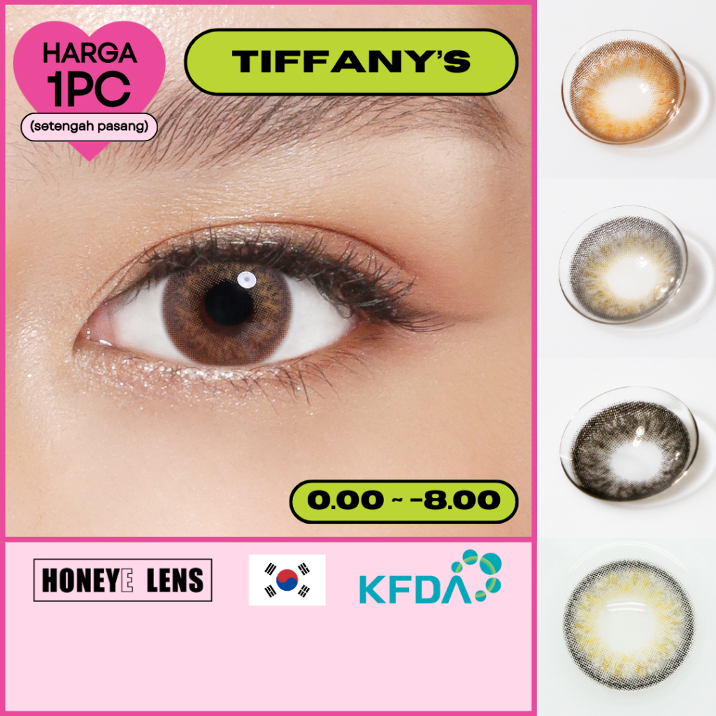 Honeyelens Softlens-Tiffany's | Soflens Premium Korea | Best Seller | Soflen Wedding (1pc/sebelah)