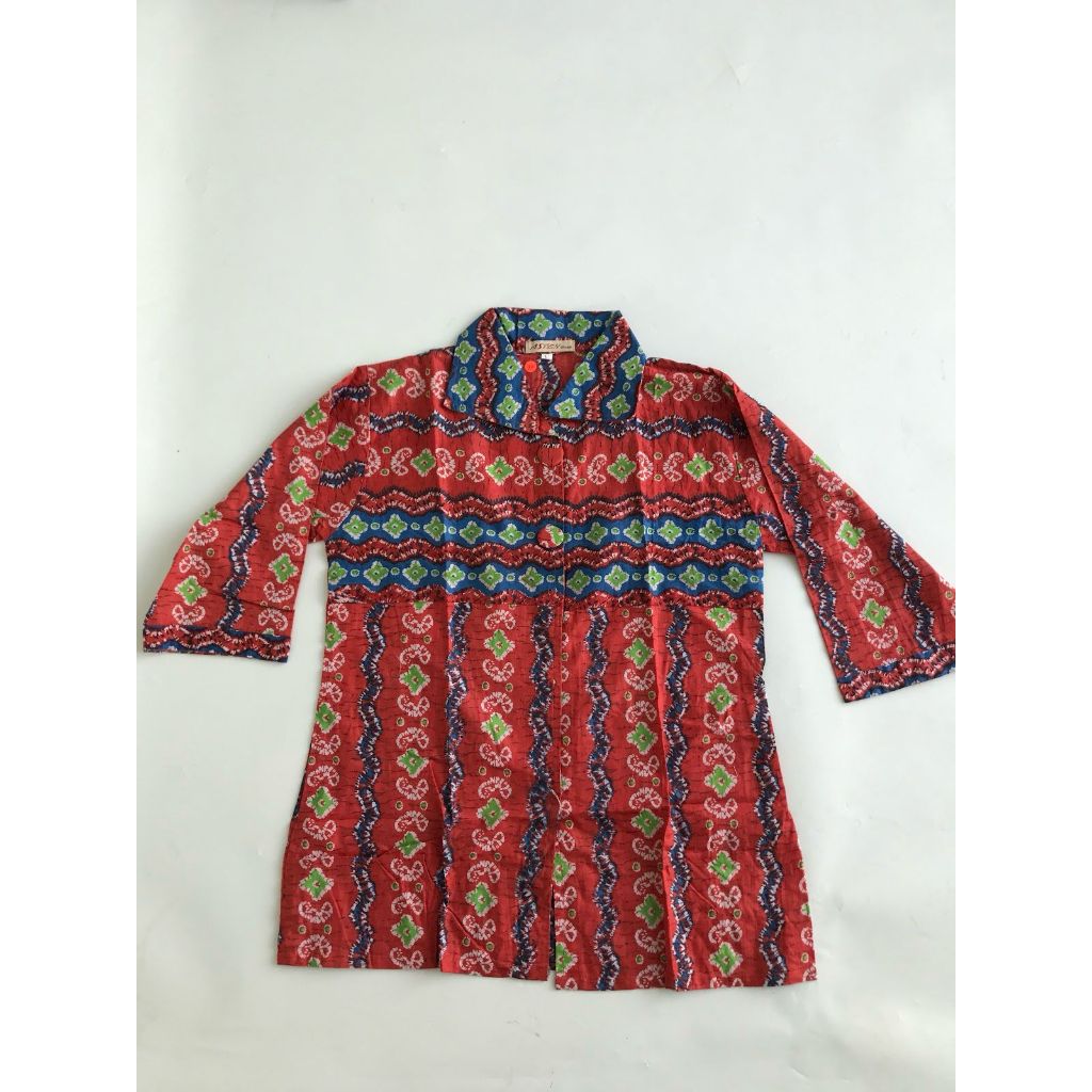 Batik Blouse Wanita Merah