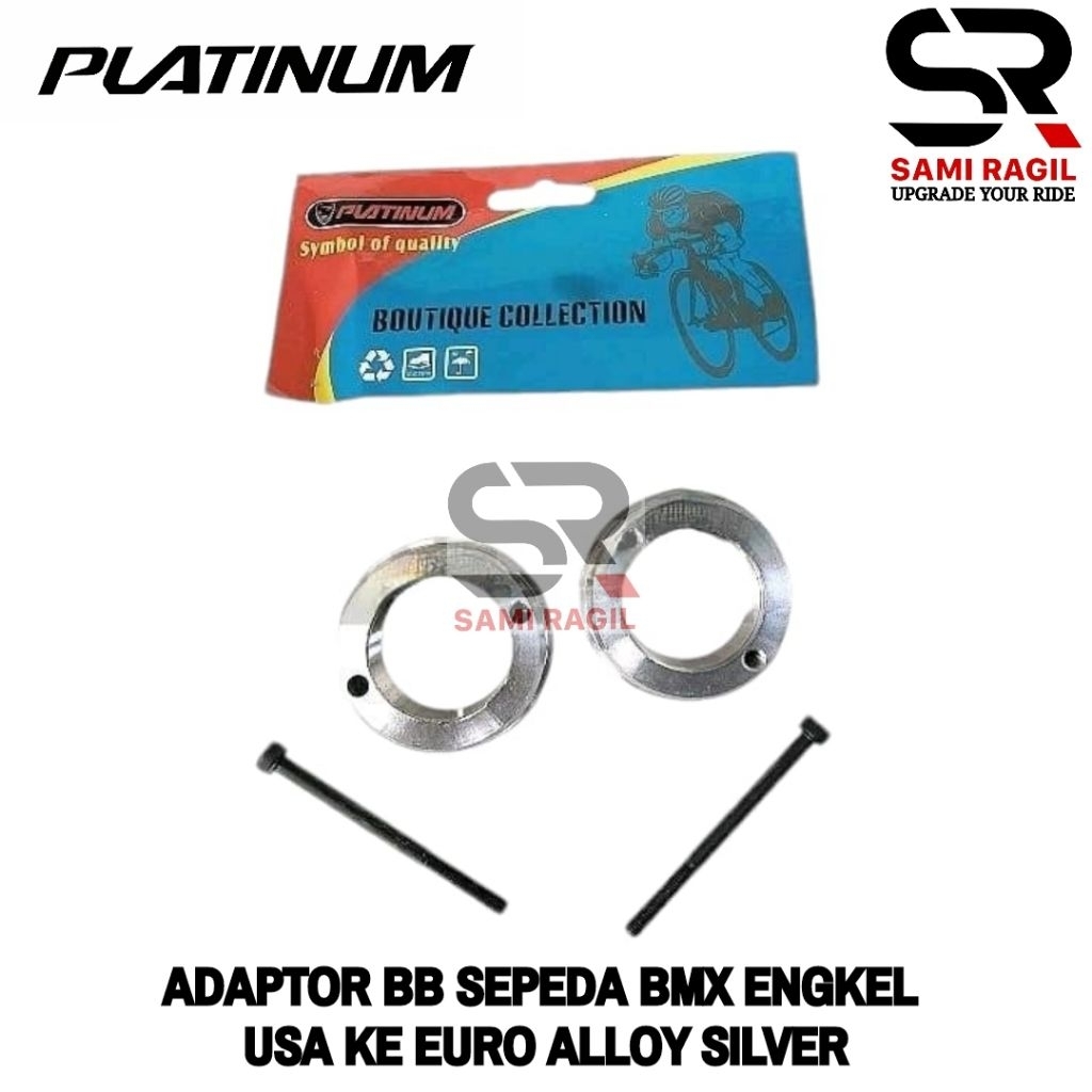 ADAPTOR BB SEPEDA BMX ENGKEL USA KE EURO UNTUK DIPASANG BOTTOM BRACKET AS TENGAH KOTAK BEARING ALLOY