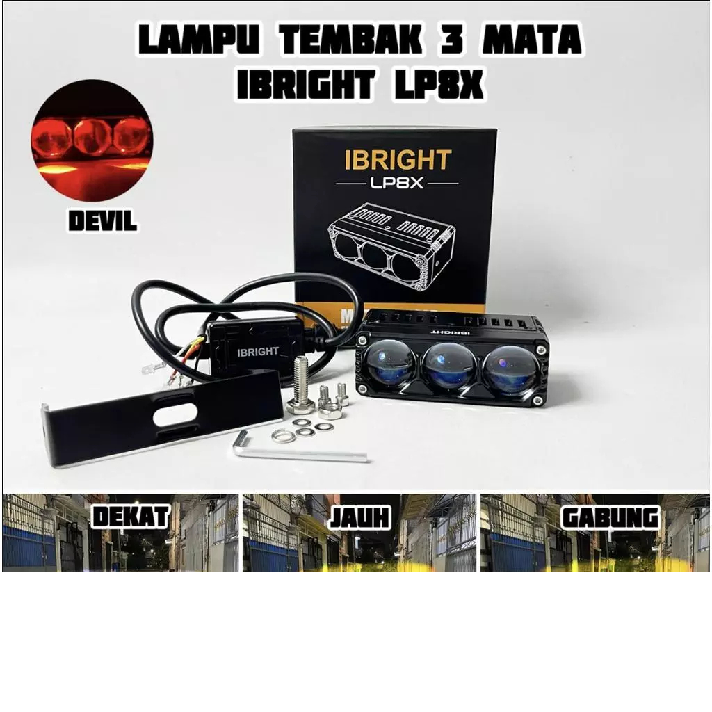 IBRIGHT LP8X - Lampu Tembak Laser