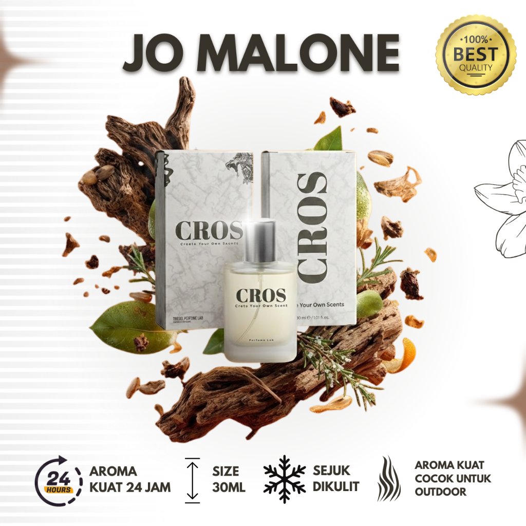 JO MALONE ORIGINAL 100%  35ML - Extrait De Perfume | CROS PARFUM 35ML | PARFUM COWOK | PARFUM JO MAL