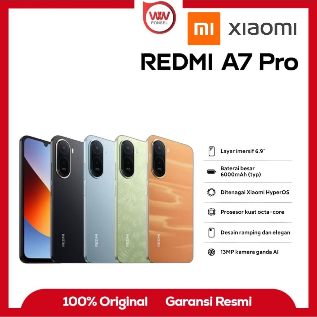 Hp Xiaomi Redmi A7 Pro Ram 4GB Internal 128GB Garansi Resmi