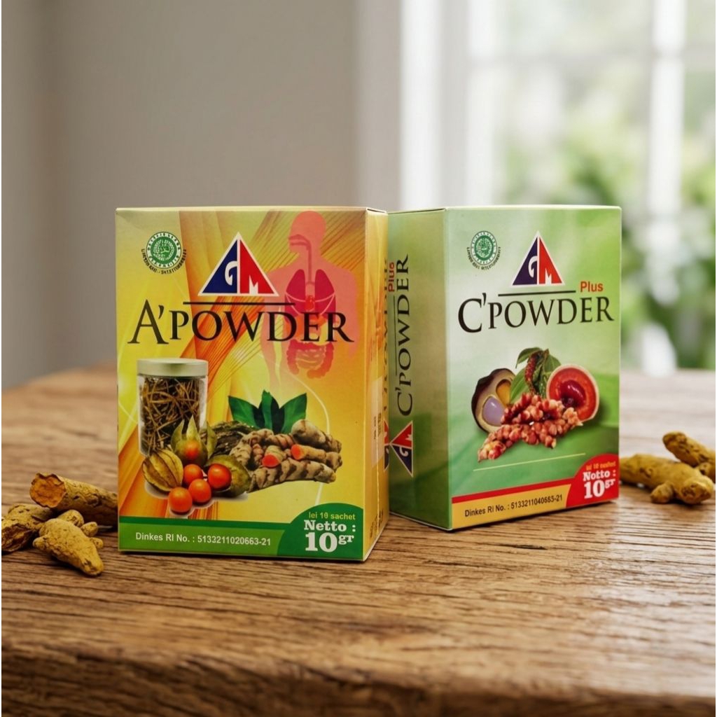 a powder gm&c powder gm/herbal gusmus original isi(2box)a.&c.powder gm
