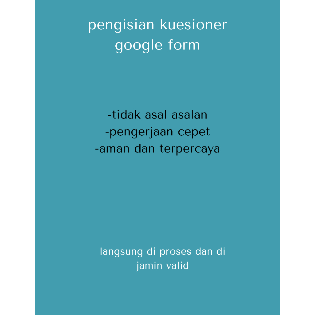 Jasa Isi Kuesioner Express