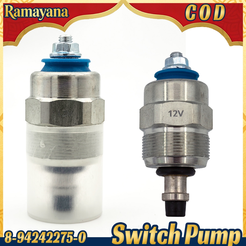 Switch Bosh Pump Selenoid Injektor Isuzu Fuel Shut Off Solenoid 12V 24V untuk Isuzu Panther ELF NKR5
