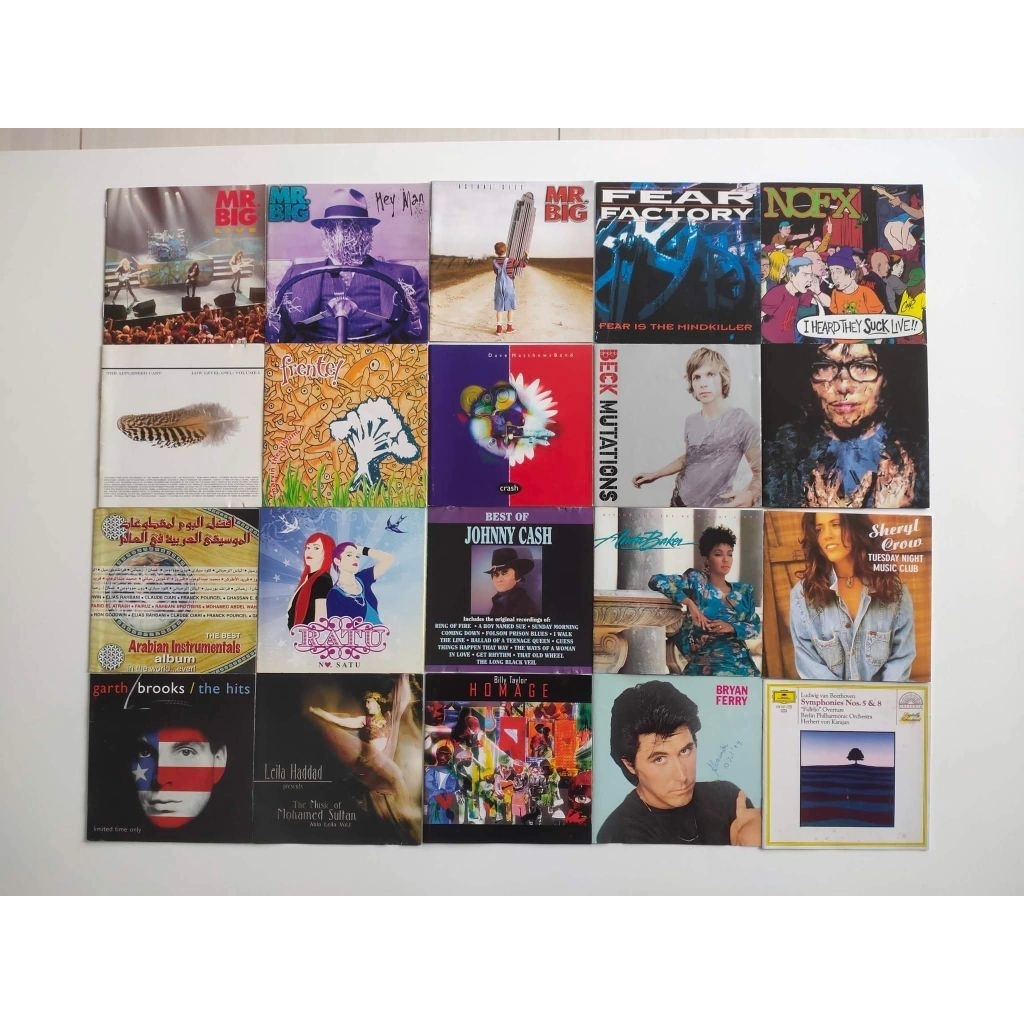 Borongan 20 cover CD (cover depan+belakang)