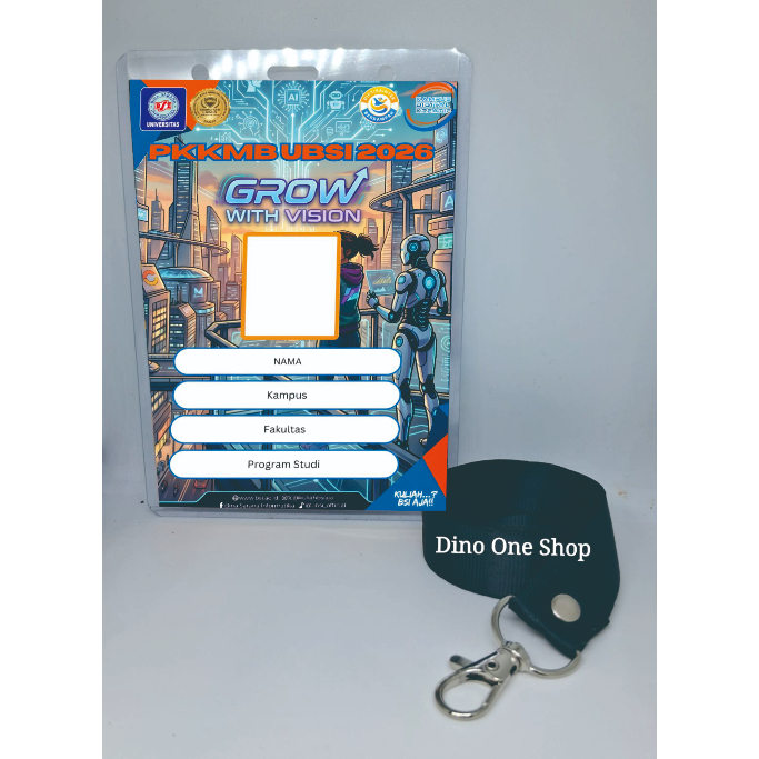 ID CARD dan Tali lanyard Hitam BSI Maret 2026