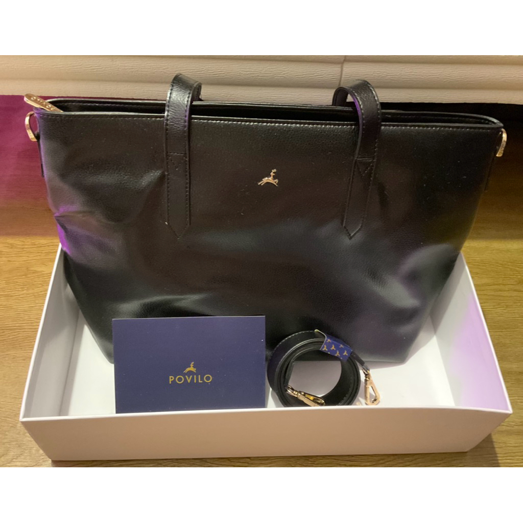 Povilo Kira Tote Bag - Black