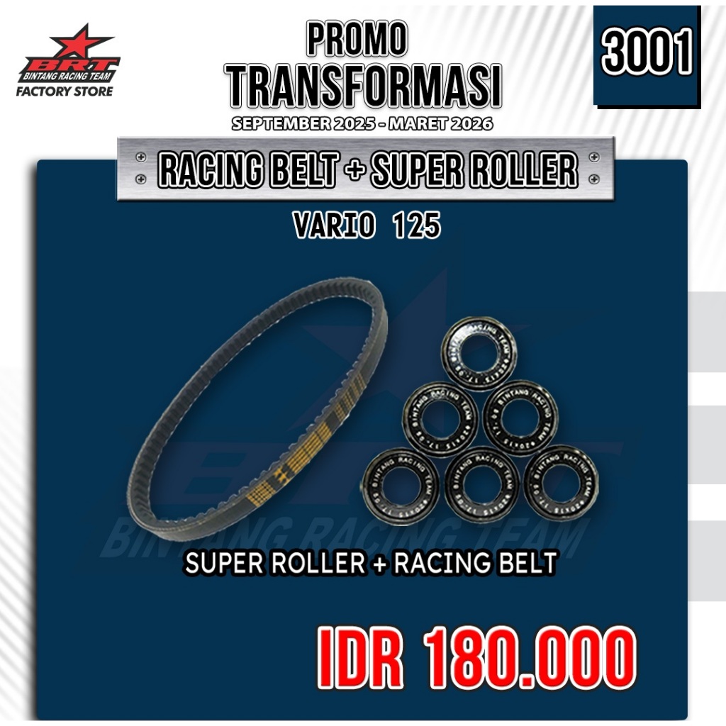 Super Roller & Vanbelt V Belt BRT Honda Vario 125 PGMFI / Vario 125 Old KZR