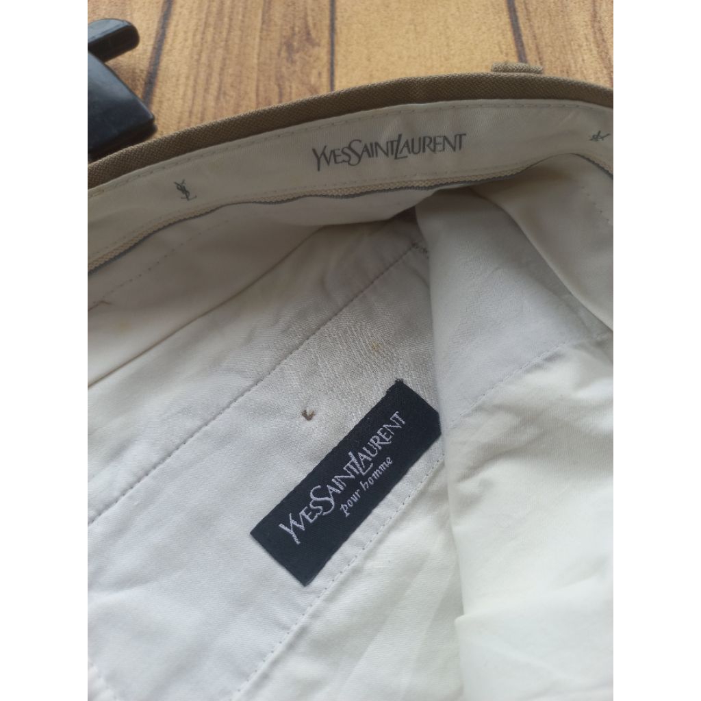 Chino Pants YSL Yves Saint Laurent Celana Chinos Panjang Loose Fit