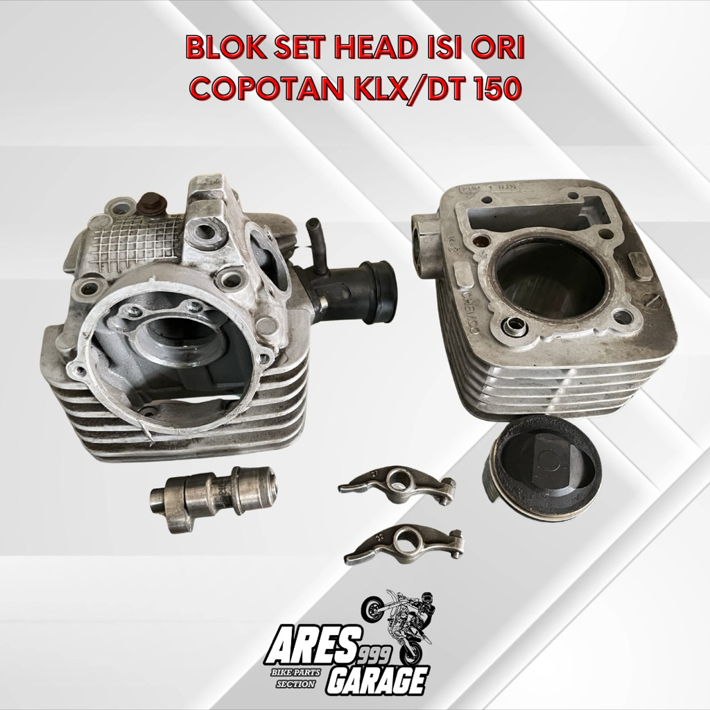 BLOK HEAD ORIGINAL COPOTAN KLX DT 150 ISI BORING ORIGINAL KLX HEAD KOP ORIGINAL KLX