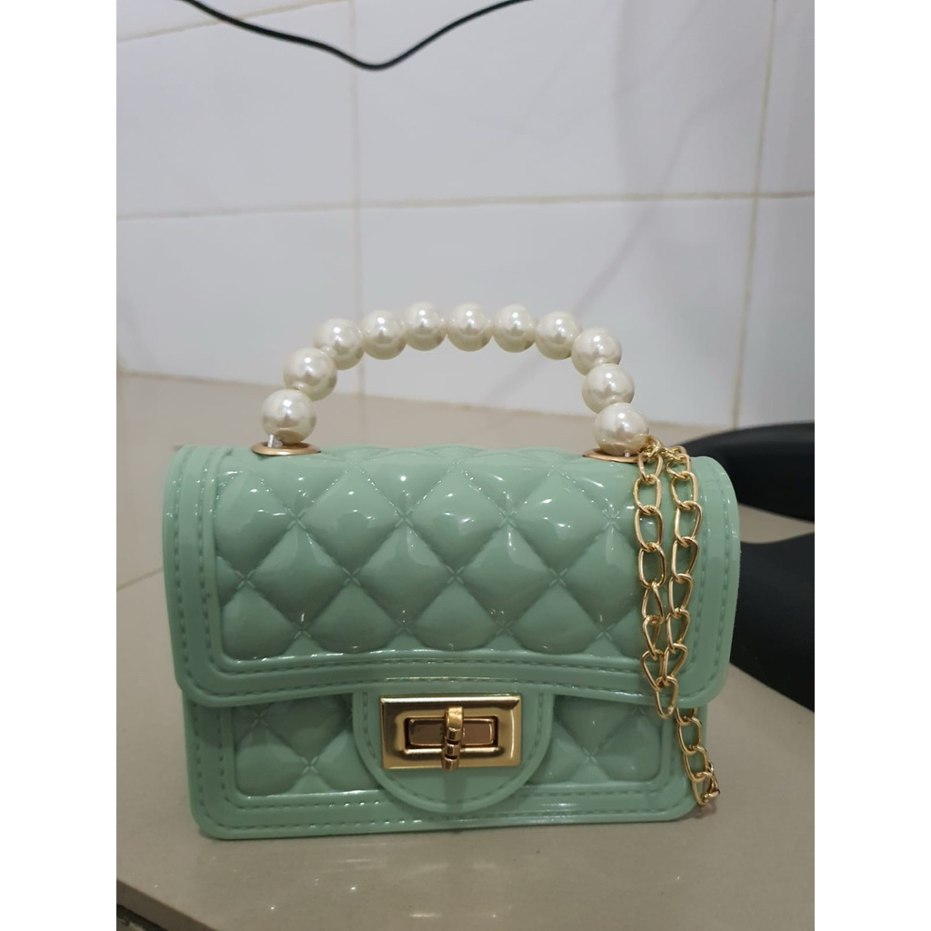 DAVINCI - J001 tas selempang jelly hand bag mini sling bag wanita tas anak perempuan tas jelly anak