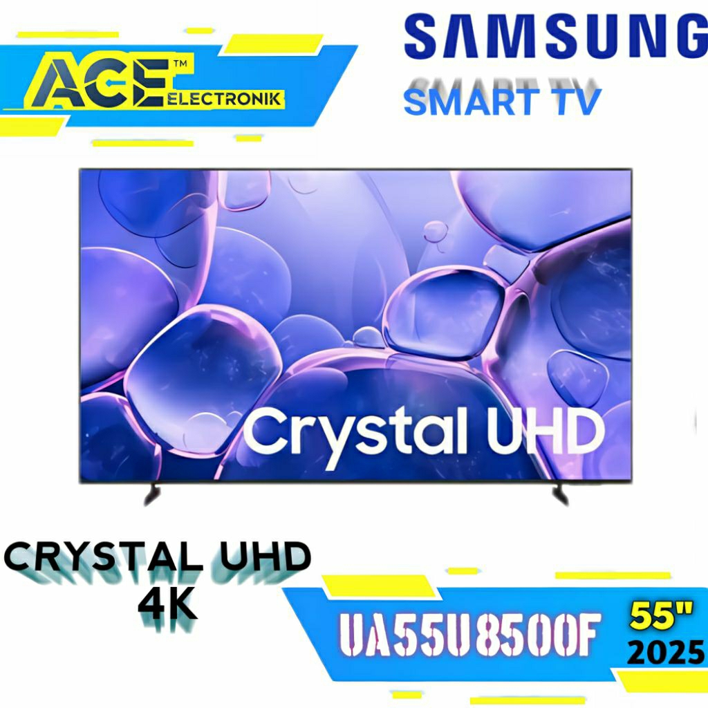 SAMSUNG 55U8500F Smart Digital TV 55 Inch 4K Crystal UHD UA55U8500FKXXD Remote Solar Vision AI Cryst