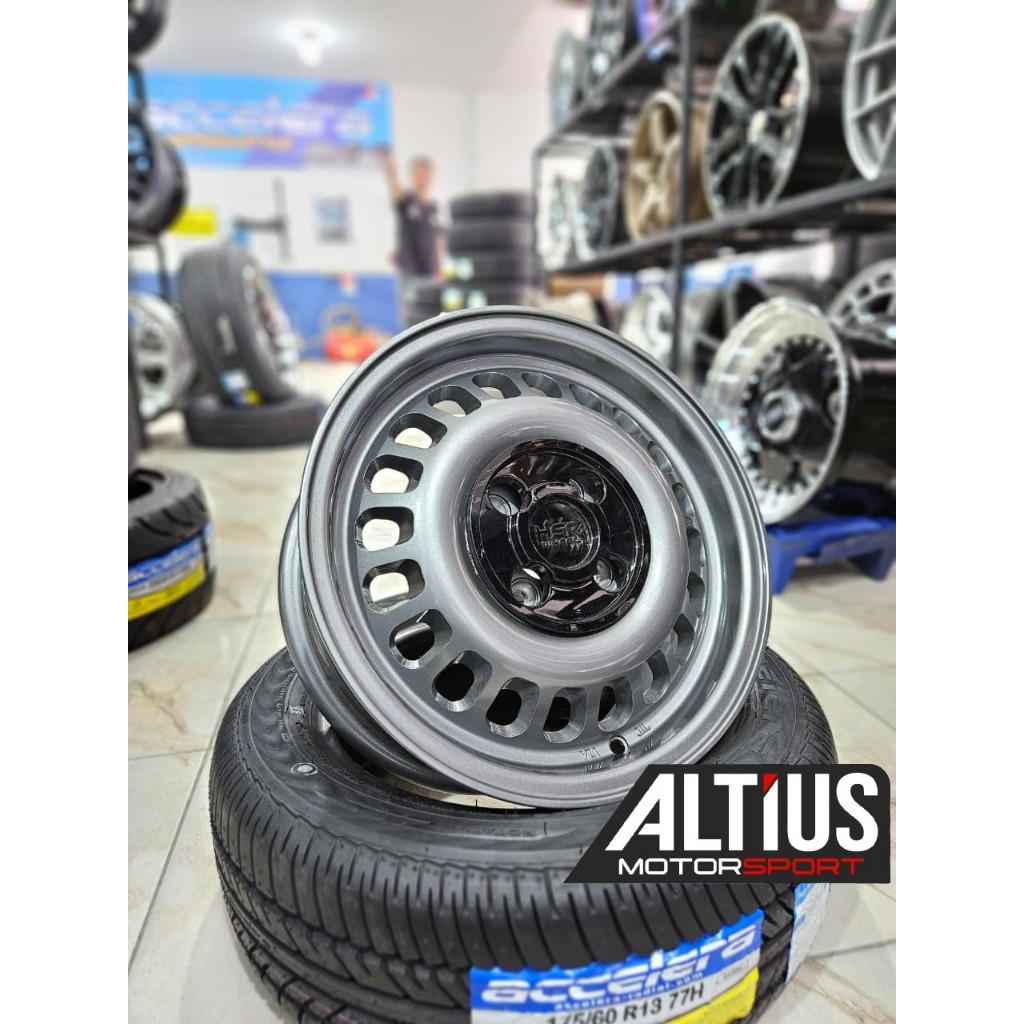 PAKET Velg Mobil Ring 14 HSR BSI  untuk Avanza, Xenia, Kijang, Panther PCD 4X100 4X114,3