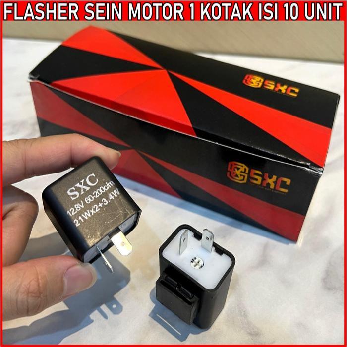 Flasher Flaser Sein Sen LED Lampu Kedip Motor CR7 SXC