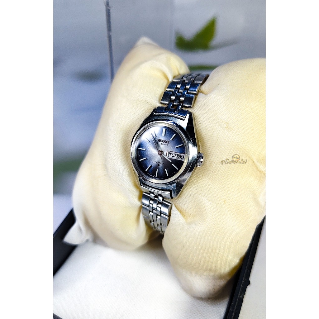 Seiko Automatic Ladies Vintage Blue Sunburst Dial JDM Original