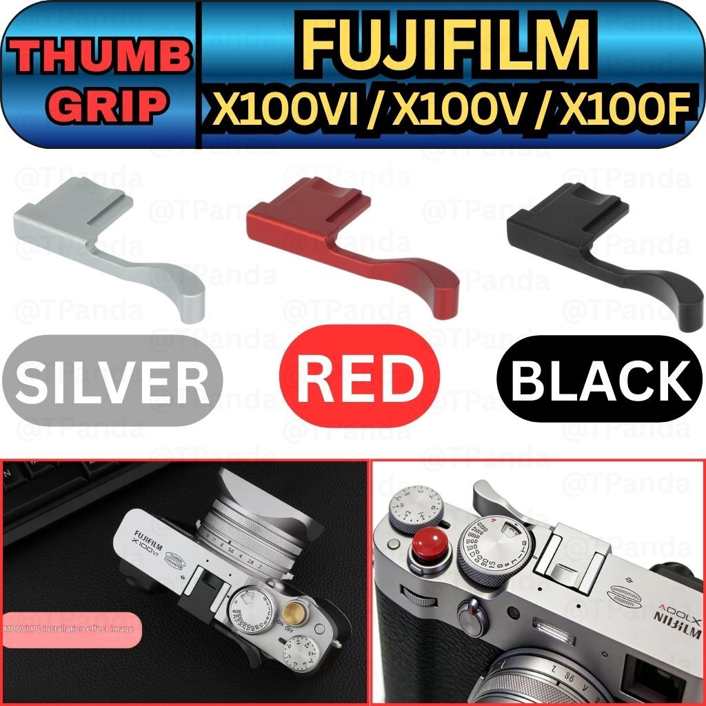 Metal THUMB GRIP Kamera FUJIFILM X100VI X100V X100F Finger Handle Rest Camera Fuji X100 Mark 6 Mark 