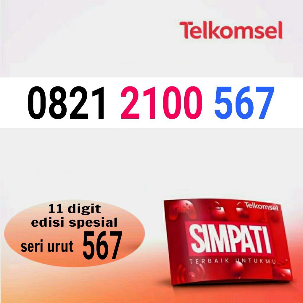 kartu perdana simpati 11 digit ekor 567