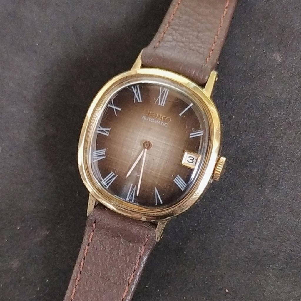 Jam Tangan Pria | Wanita SEIKO CHARIOT AUTOMATIC WATCH 2418 - 7001 HI-BEAT GOLD PLATED 1970's