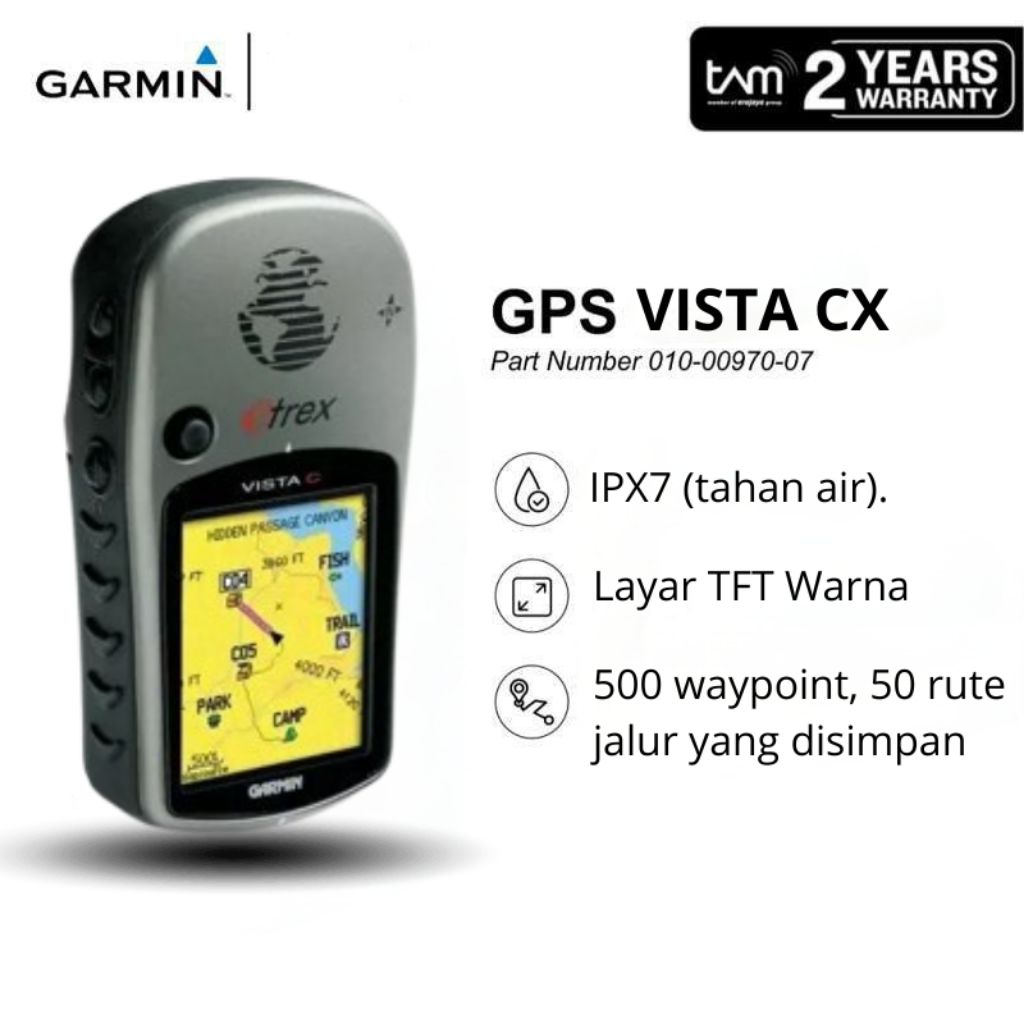 GPS Garmin Etrex Vista CX Bekas