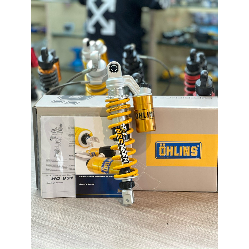 SHOCK BELAKANG OHLINS HO 831 BEAT,VARIO,SCOOPY 333mm ORIGINAL OHLINS