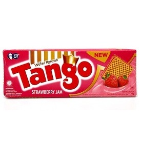 Tango Wafer Strawberry Jam 163g | Wafer Renyah Strawberry Snack Mayora