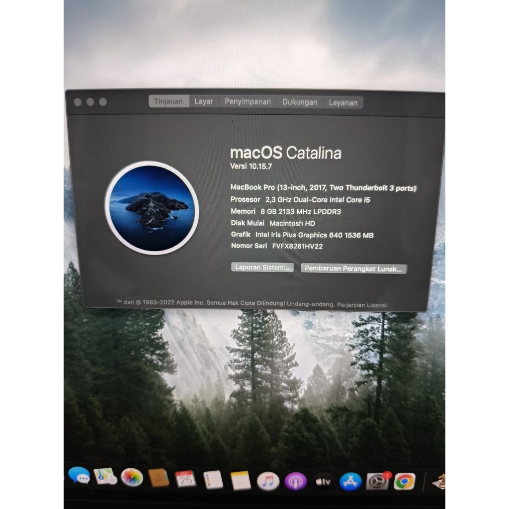 Macbook pro 2017 second