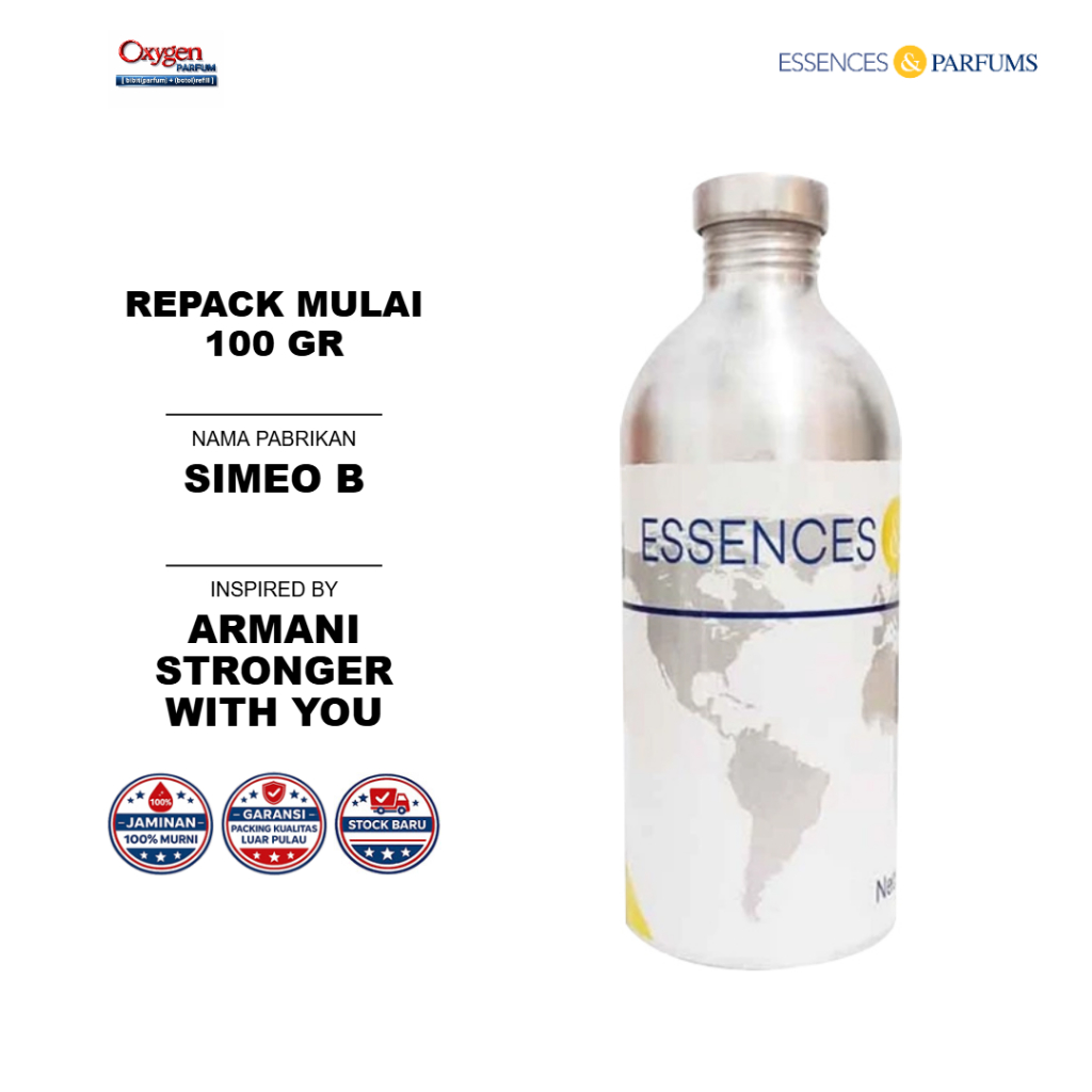 SIMEO B - ESSENCES | OXYGEN PARFUM GROSIR | REPACK MULAI DARI 100 GR
