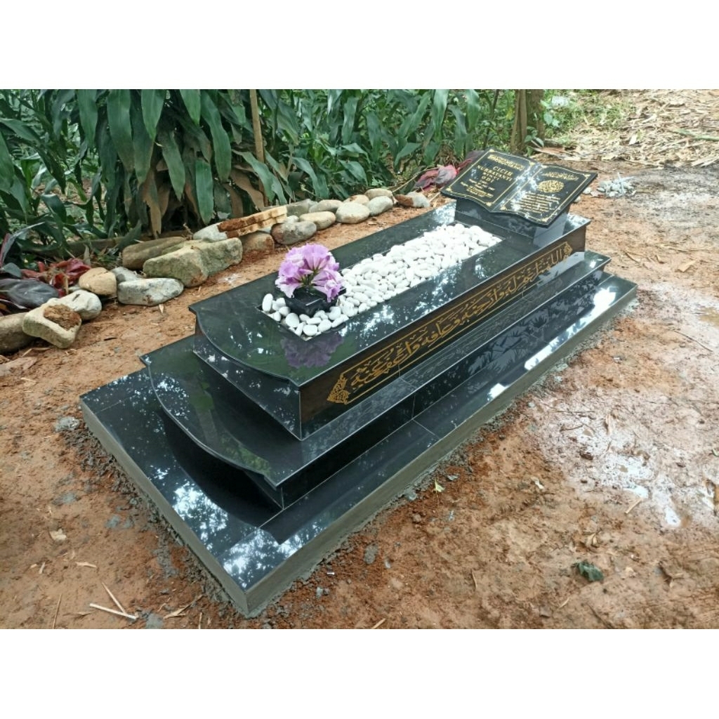 makam granite tile 2 tahap
