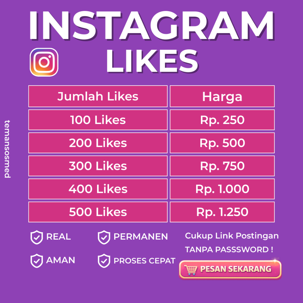 Like Likers IG Likes Instagram Like Instagram Likes IG Murah Bergaransi Permanen