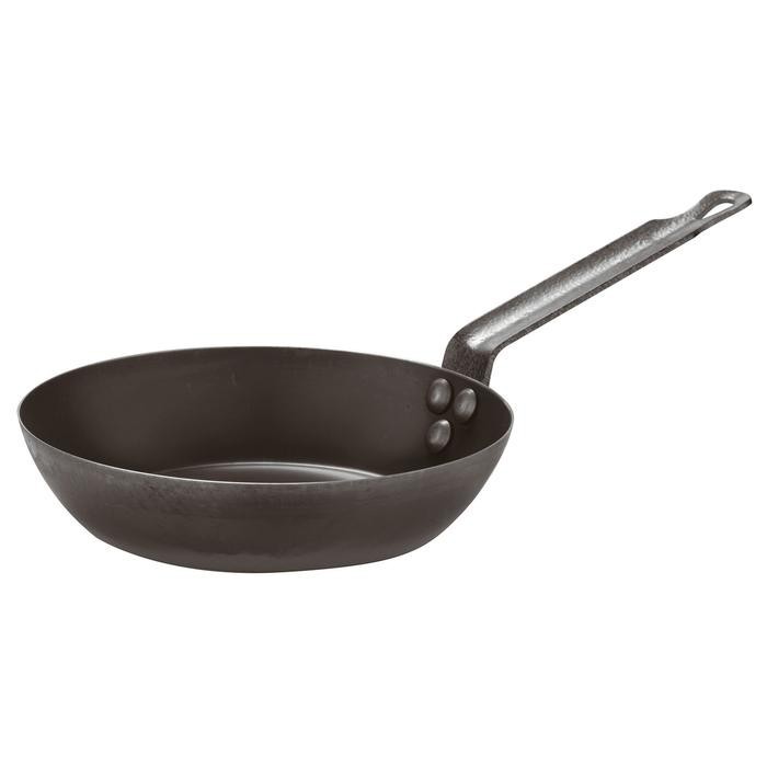 Paderno Wajan Penggorengan Baja Frypan Blacksteel Frying Pan BBQ Grill Pan Carbon Steel Seasoning