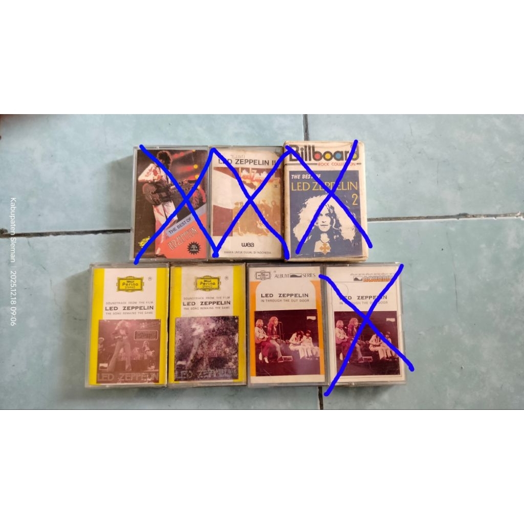 kaset Led Zeppelin & Robert Plant