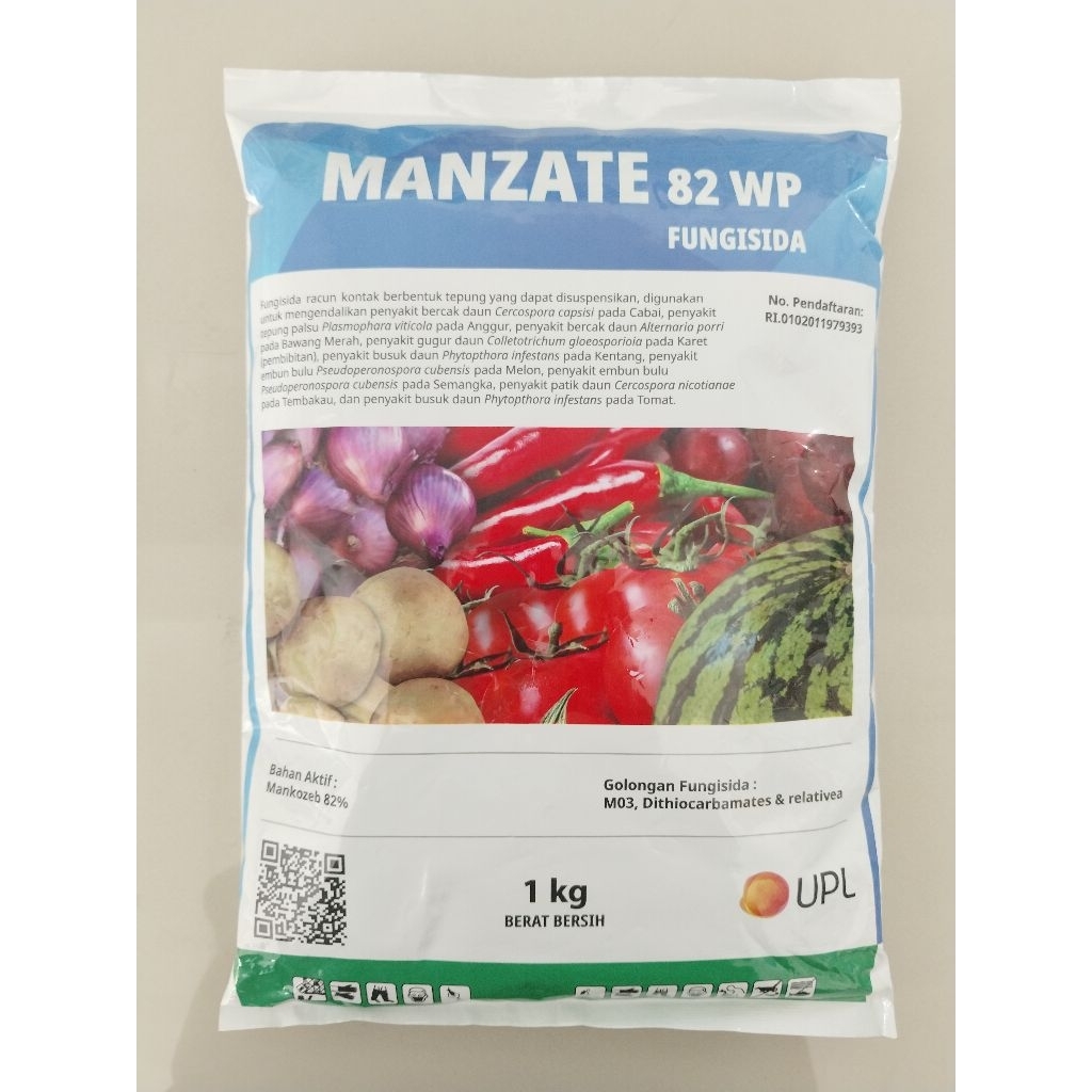 MANZATE 82 WP Fungisida Bahan Aktif Mankozeb 82% Kemasan 1 Kg