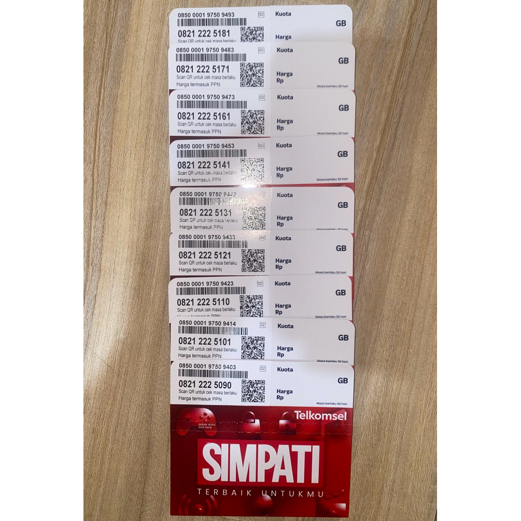 Kartu Prabayar Telkomsel 3GB segel