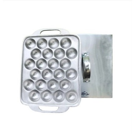 Cetakan Takoyaki + Tutup Tebal Isi 24 Lubang  Cetakan Takoyaki Cetakan Telur Congkel Cetakan Telur B