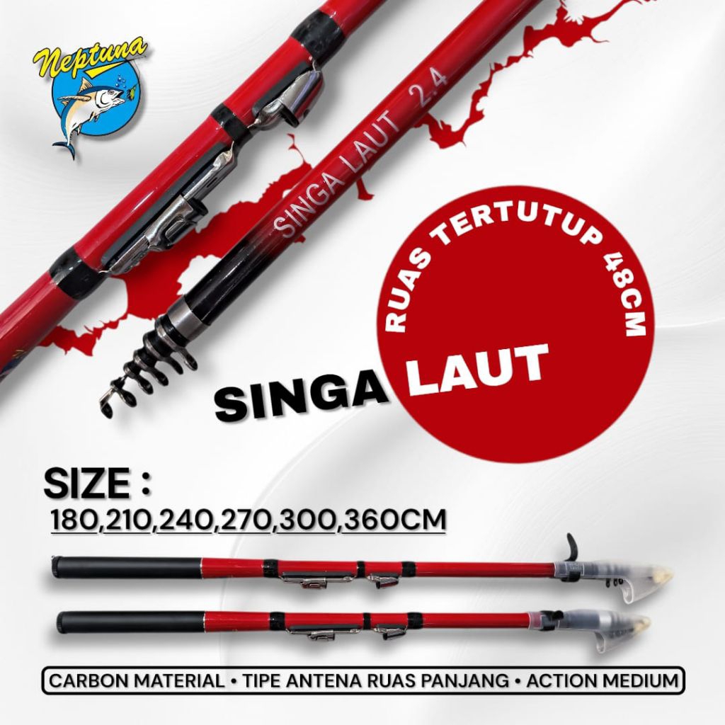 Joran Tegek Kolong / Telescopic Neptuna Singa Laut