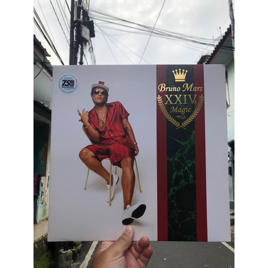 vinyl / piringan hitam bruno mars - 24k