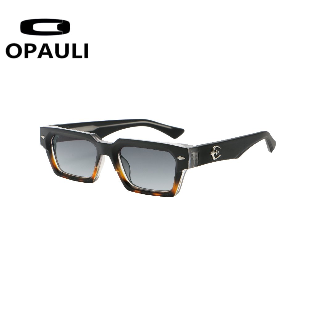 Caraza Kacamata Hitam Kotak Fashion Sunglasses Anti UV Unisex Pria Wanita 9861