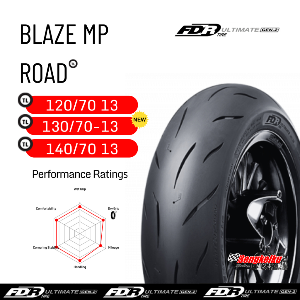 FDR Tubeless BLAZE MP ROAD Ban Motor NMAX PCX