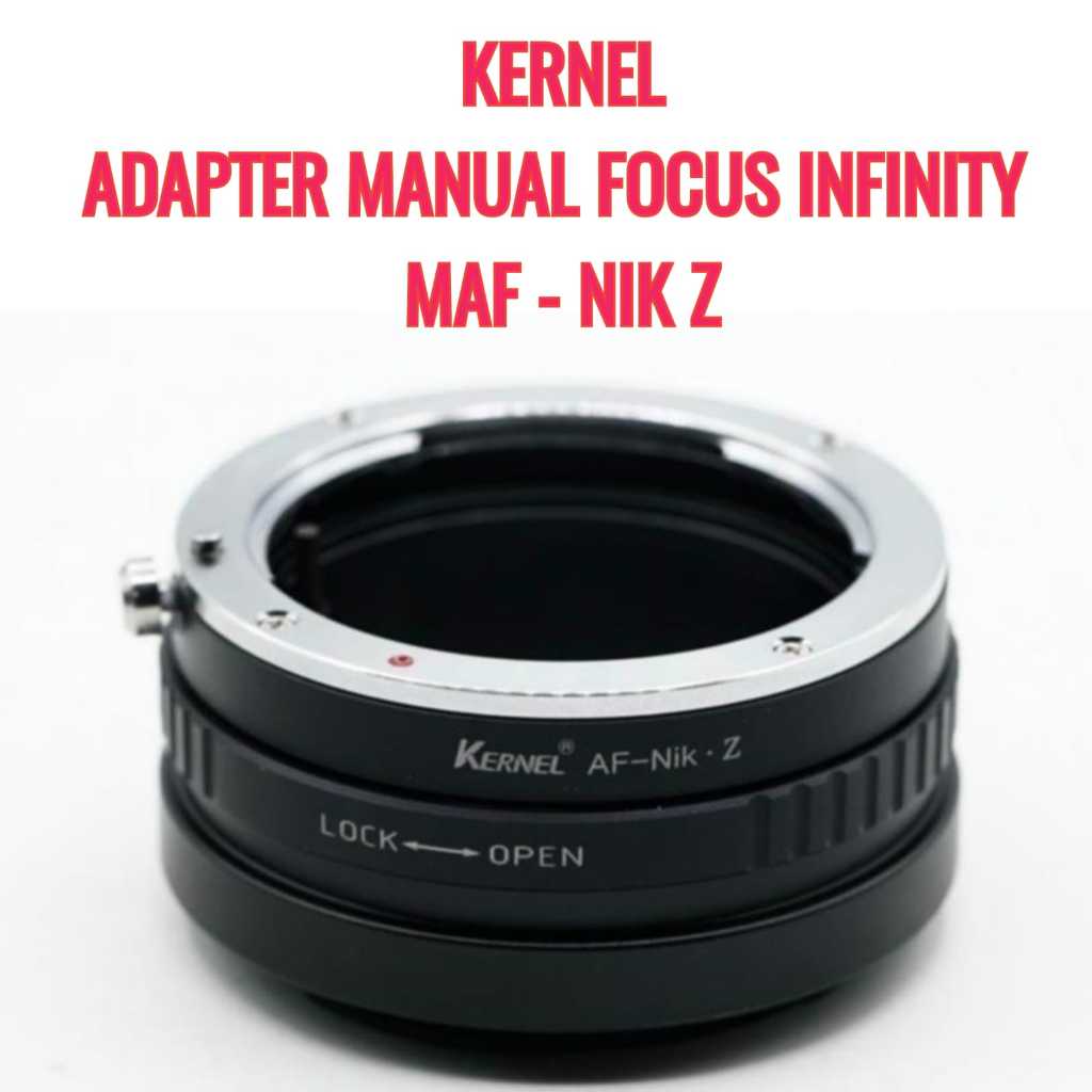 KERNEL Lens Adapter | MAF - NIKZ | Lensa Minolta MA AF Mount Lens to Body Camera Nikon Z mount z5 Z6