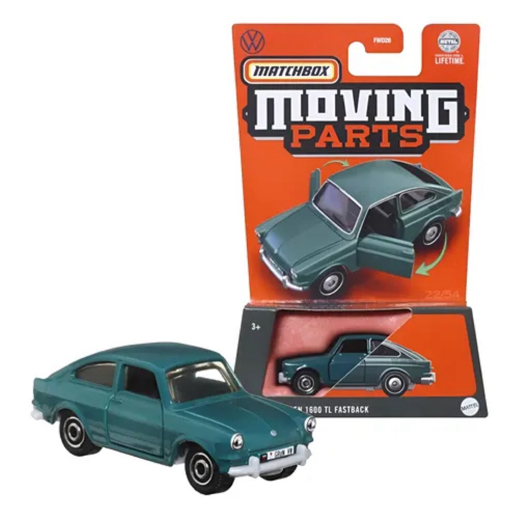 MATCHBOX MOVING PARTS - 1965 Volkswagen 1600 TL Fastback