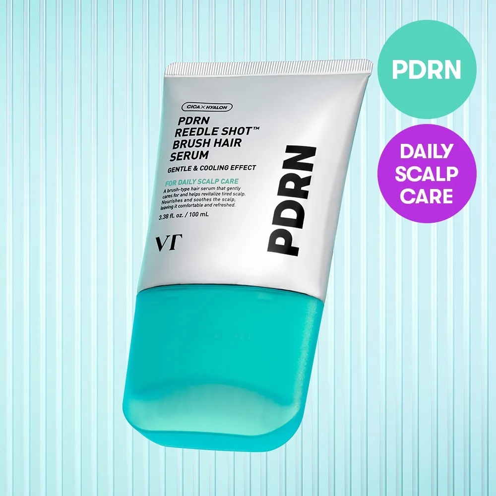 [READY] NEW - VT PDRN Reedle Shot Brush Hair Serum 100ml ORIGINAL VT Cosmetics Korea