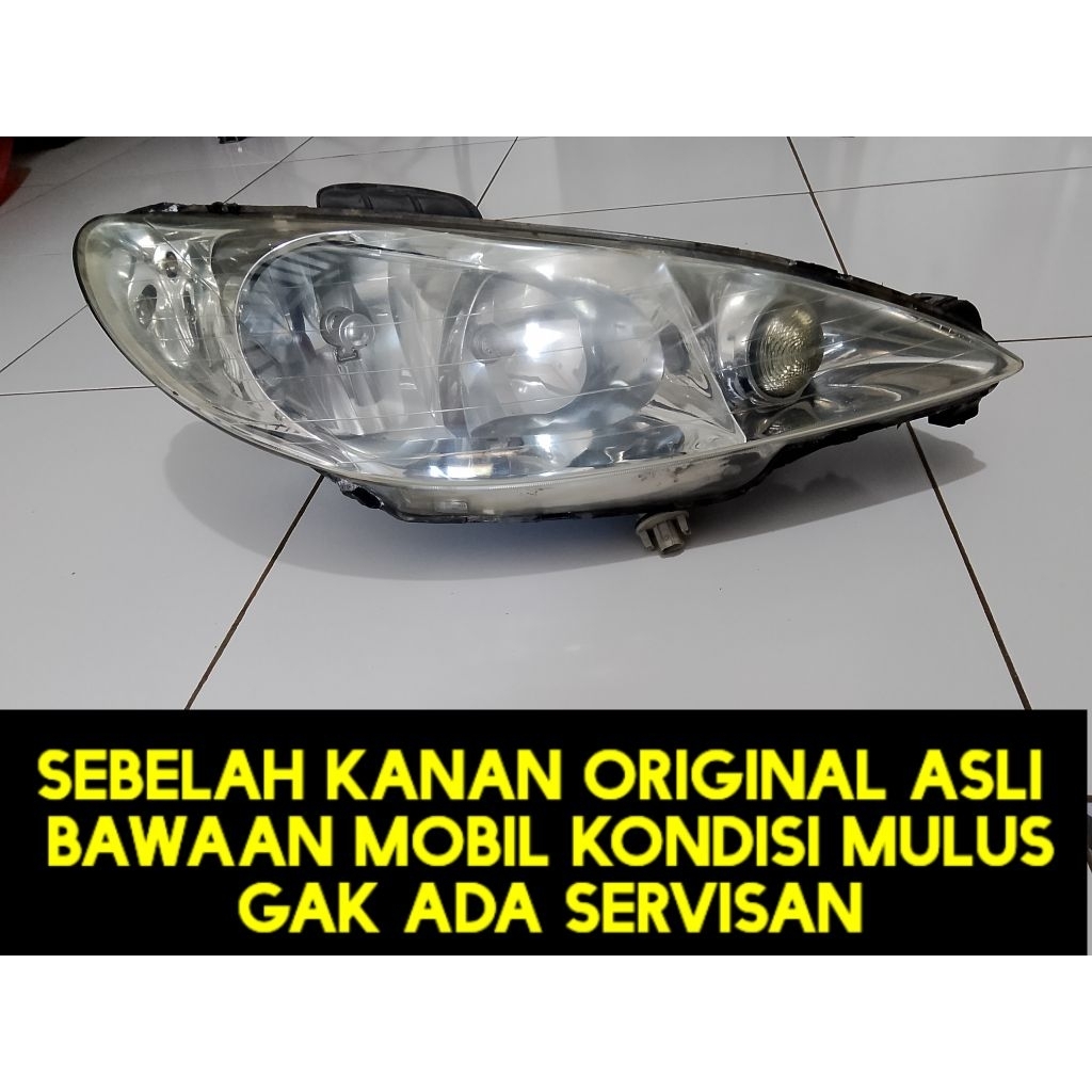 headlamp lampu depan peugeot 206 original
