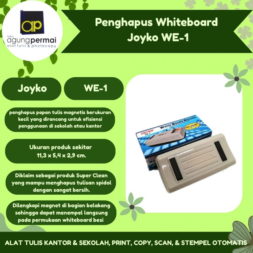Penghapus Whiteboard Joyko WE-1
