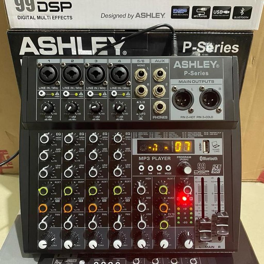 mixer audio 6 channel ashley p series original mixer ashley pseries | MELODY CLASSIC