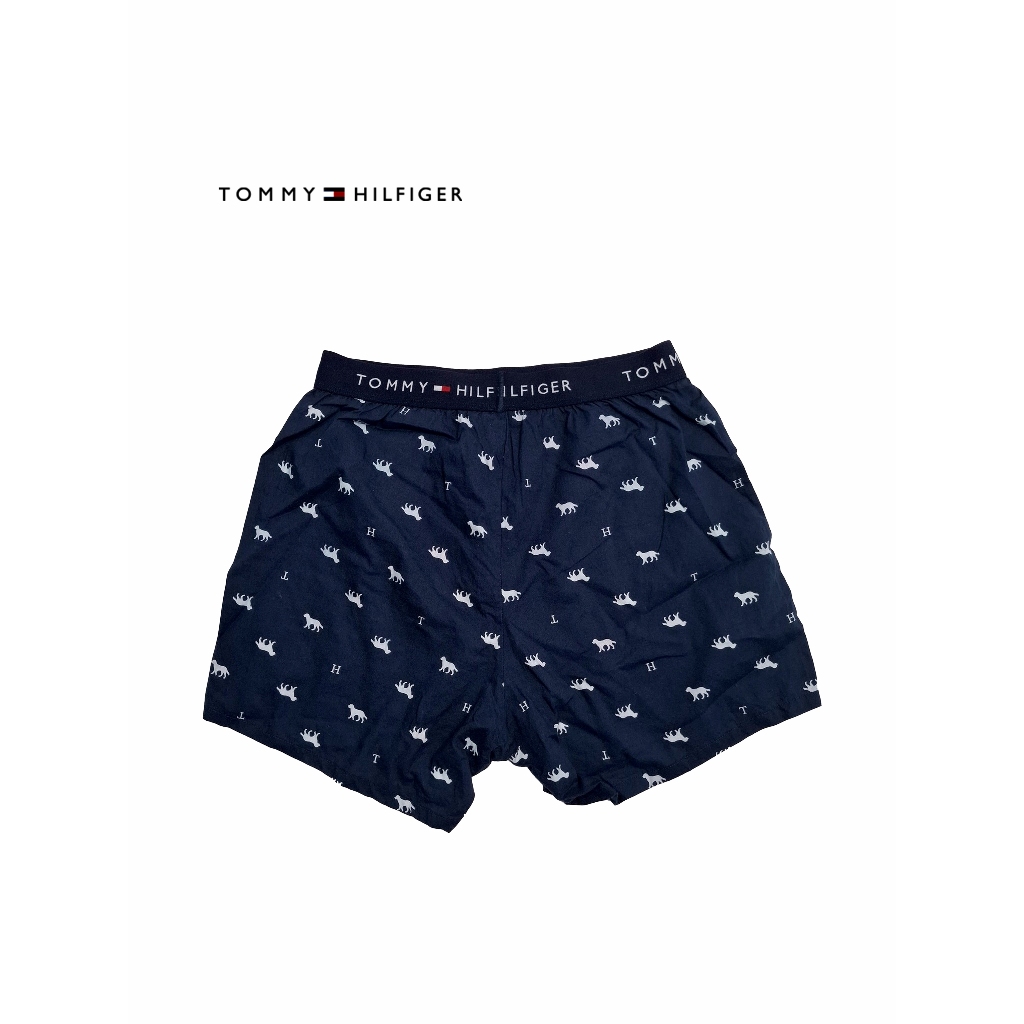 Boxer Pria Tommy Hilfiger Original | Warna Abu Terang, Biru dan Merah | Basic Underwear Cotton